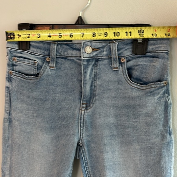 Pistola denim cropped ankle frayed hem in light wash - Picture 6 of 10